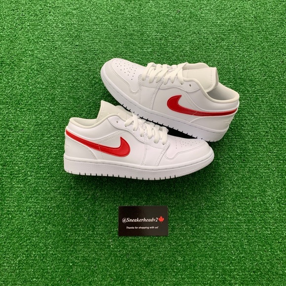 -Edm-
🥤*NEW* Air Jordan 1 Low “White University Red”(W) - Picture 2 of 10